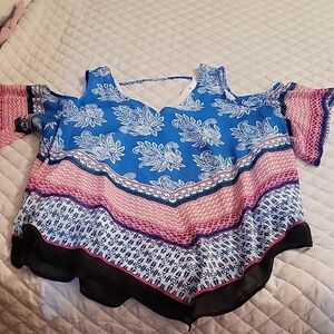 DR2 Multicolor Patterned Blouse